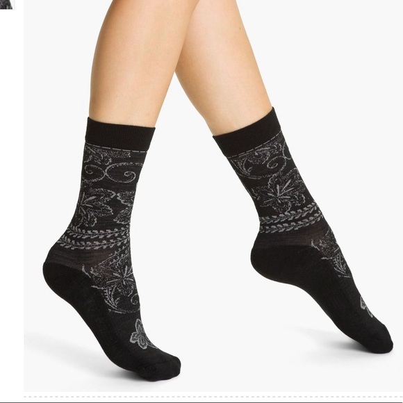 Smartwool Other - SmartWool Floral Scroll Crew Socks